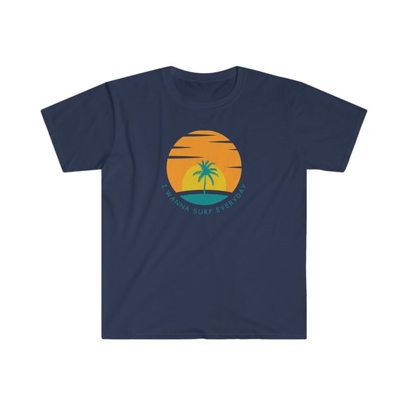 "I Wanna Surf Everyday" T Shirt - Picture 2 of 14